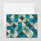 Retro  60's Pattern Feestdagenkaart (Voorkant / Achterkant)