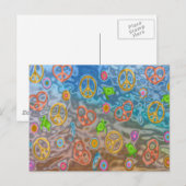 Retro 60s Peaceful Ocean Life Apparel Gifts Briefkaart (Voorkant / Achterkant)