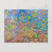 Retro 60s Peaceful Ocean Life Apparel Gifts Briefkaart (Voorkant)