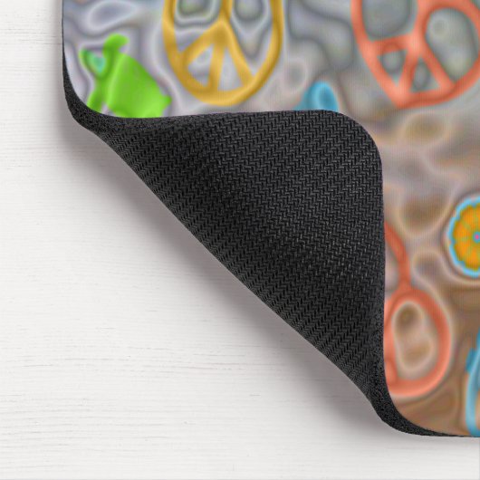 Retro 60s Peaceful Ocean Life Apparel Gifts Muismat (Hoek)