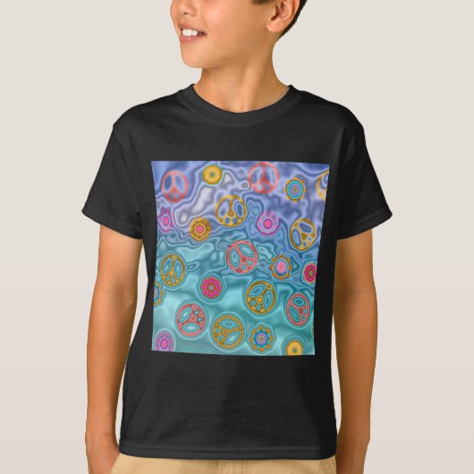 Retro 60s Peaceful Ocean Waves Apparel Gifts T-shirt (Voorkant)