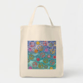 Retro 60s Peaceful Ocean Waves Apparel Gifts Tote Bag (Voorkant)