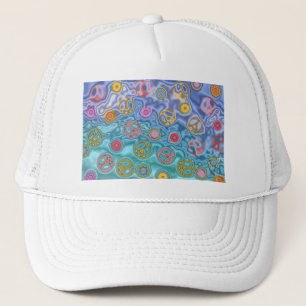 Retro 60s Peaceful Ocean Waves Apparel Gifts Trucker Pet