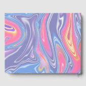 Retro 60s Psychedelic Abstract Pastel Pattern Gastenboek (Achterkant)