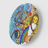 Retro 60s Psychedelic bij de balkklok Grote Klok (Hoek)