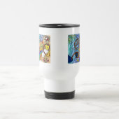 Retro 60s Psychedelic bij de Beach Gifts Apparel Reisbeker (Center)