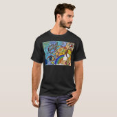 Retro 60s Psychedelic bij de Beach Gifts Apparel T-shirt (Voorkant volledig)