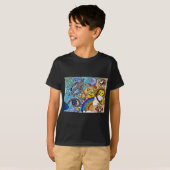 Retro 60s Psychedelic bij de Beach Gifts Apparel T-shirt (Voorkant volledig)