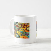Retro 60s Psychedelic Cycle of Life Gifts Apparel Koffiemok (Voorkant links)
