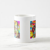 Retro 60s Psychedelic Hearts Paisley Gifts Apparel Koffiemok (Center)