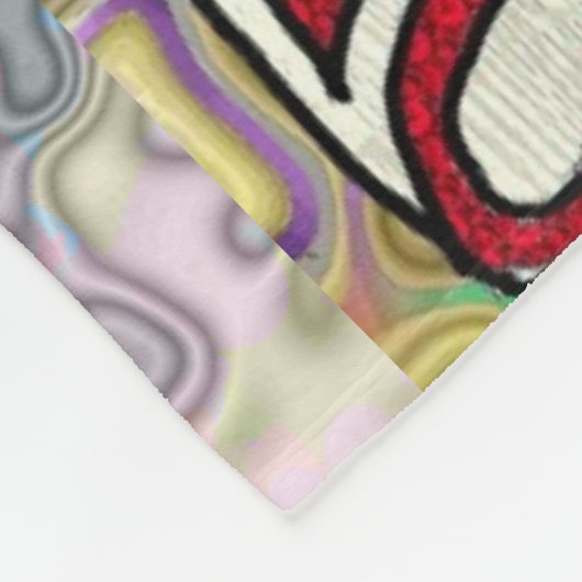 Retro 60s Psychedelic Magic Mushrooms Deken (Hoek)