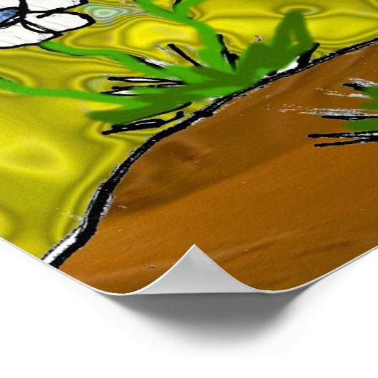 Retro 60s Psychedelic Magic Mushrooms Poster (Hoek)