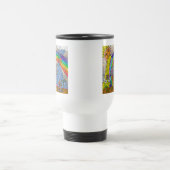 Retro 60s Psychedelic Magic Mushrooms Travel Mug Reisbeker (Center)