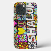 Retro 60s Psychedelic Shalom LOVE Case-Mate iPhone Case (Achterkant)