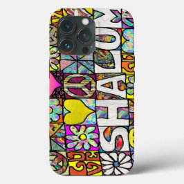 Retro 60s Psychedelic Shalom LOVE Case-Mate iPhone Case