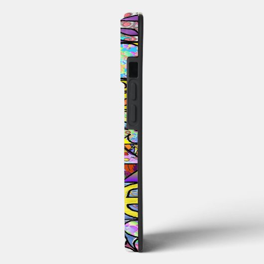 Retro 60s Psychedelic Shalom LOVE Case-Mate iPhone Case (Achterkant / Links)