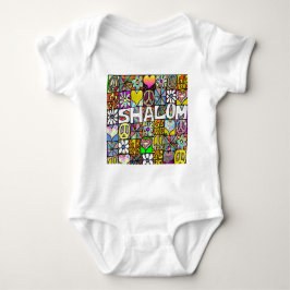Retro 60s Psychedelic Shalom LOVE Romper