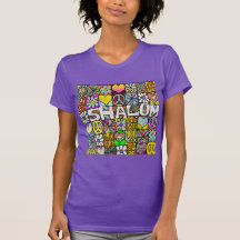 Retro 60s Psychedelic Shalom LOVE T-Shirt