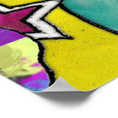 Retro 60s Psychedelic Sunshine Eagle Print Poster (Hoek)