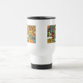 Retro 60s Psychedelische Cyclus Van Levensgeschenk Reisbeker (Center)