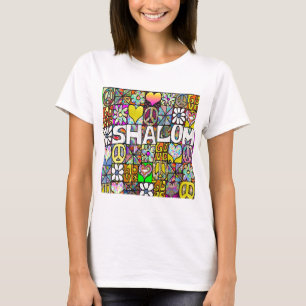 Retro 60s Psychedelische Shalom LIEFDE Kleding Cad T-shirt