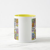 Retro 60s Psychedelische Shalom LOVE Mokkop Mok (Midden)