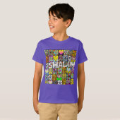 Retro 60s Psychedelische Shalom LOVE T-Shirt (Voorkant volledig)