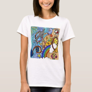 Retro 60s Psychedelische Strandkleding Cadeaus T-shirt