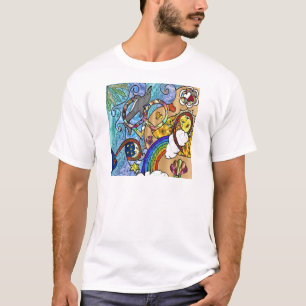 Retro 60s Psychedelische Strandkleding Cadeaus T-shirt