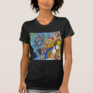 Retro 60s Psychedelische Strandkleding Cadeaus T-shirt