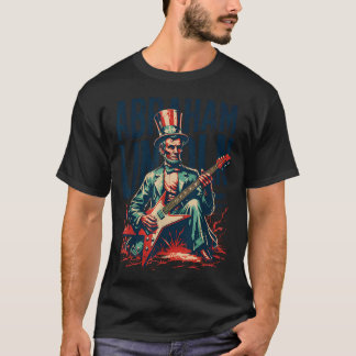 Retro 60S Rock And Roll Hoeslag Kunst Abraham Linc T-shirt