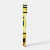 RETRO 60s SCHOONHEID GEOMETRISCH GEEL GROEN Hoesje iPhone 15 Case (Rechterkant)