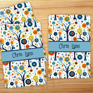 Retro 60s Sfeer Mod Bloemen Pokerkaarten