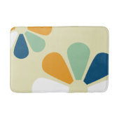 Retro 60s Style Flowers Badmat (Voorkant)