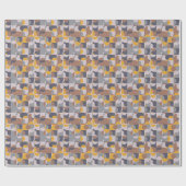 Retro 60s Tiles: Colorful Geometric Pattern Cadeaupapier (Vlak)