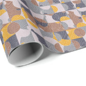 Retro 60s Tiles: Colorful Geometric Pattern Cadeaupapier (Rol Hoek)