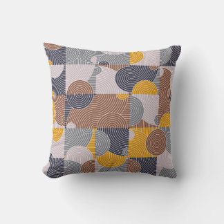 Retro 60s Tiles: Colorful Geometric Pattern Kussen