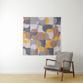 Retro 60s Tiles: Colorful Geometric Pattern Wandkleed (In situ)