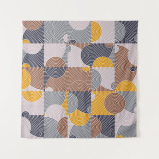 Retro 60s Tiles: Colorful Geometric Pattern Wandkleed