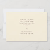 Retro 60s Vintage Bruidsmeisje Bedankkaart Kaart (Achterkant)