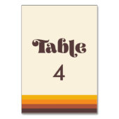 Retro 60s vintage cowedding kaart (Achterkant)