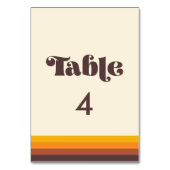 Retro 60s vintage cowedding kaart (Voorkant)