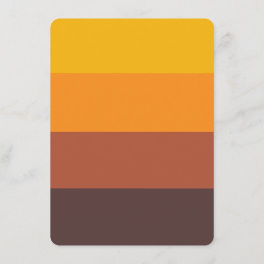 Retro 60s vintage cowedding menu (Achterkant)