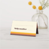 Retro 60s vintage cowedding plaatskaartje (Voorkant)