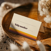 Retro 60s vintage cowedding plaatskaartje