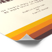 Retro 60s vintage kleuren In liefdevolle herinneri Poster (Hoek)