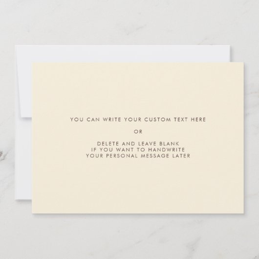 Retro 60s Voor mijn moeder op mijn trouwdag kaart (Achterkant)