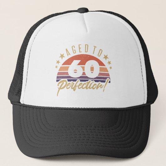 Retro 60th Birthday Humor Trucker Pet (Voorkant)