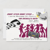 RETRO 60th Birthday nodigt Boogie Night Fever uit Kaart (Voorkant)