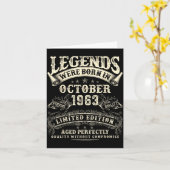 Retro 62e verjaardag voor mannen 62 jaar oud 19 ok kaart (Gele Bloem)